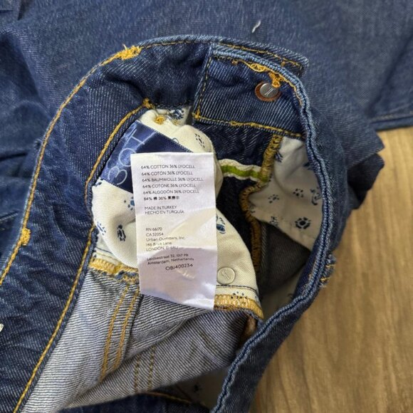 Anthropologie Pilcro Jeans The Annie High Rise Wide Leg Blue Denim Size 30 - Picture 13 of 15